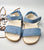 Aspatat Baba Leather Sandals- Baby Blue